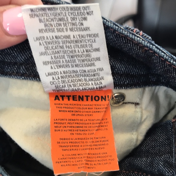 Parasuco denim cult low rise denim with pink stitching - Picture 15 of 16